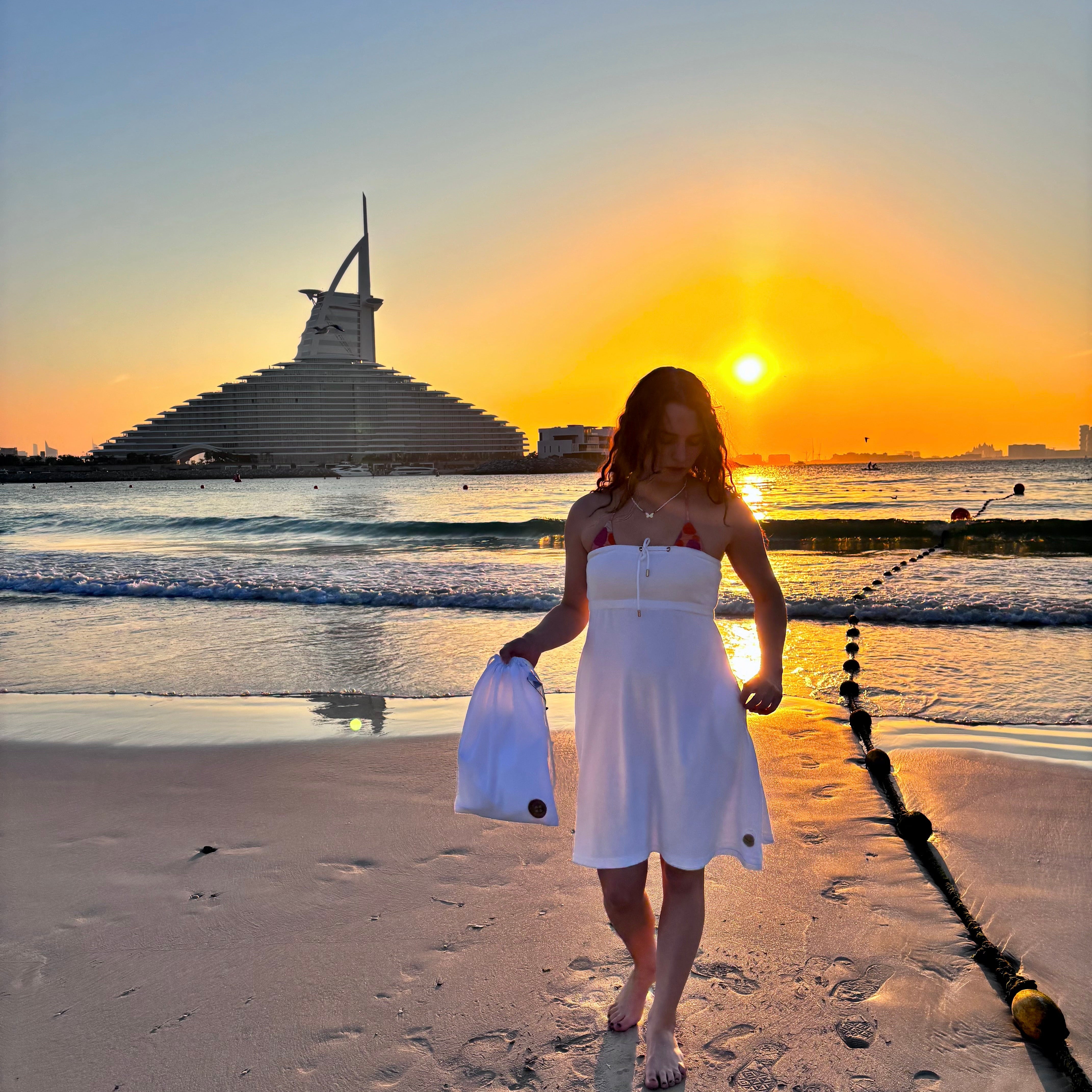 Waterproof drawstring carry bag – stylish, reusable & perfect for wet swimwear, gifting, travel, or beach essentials.