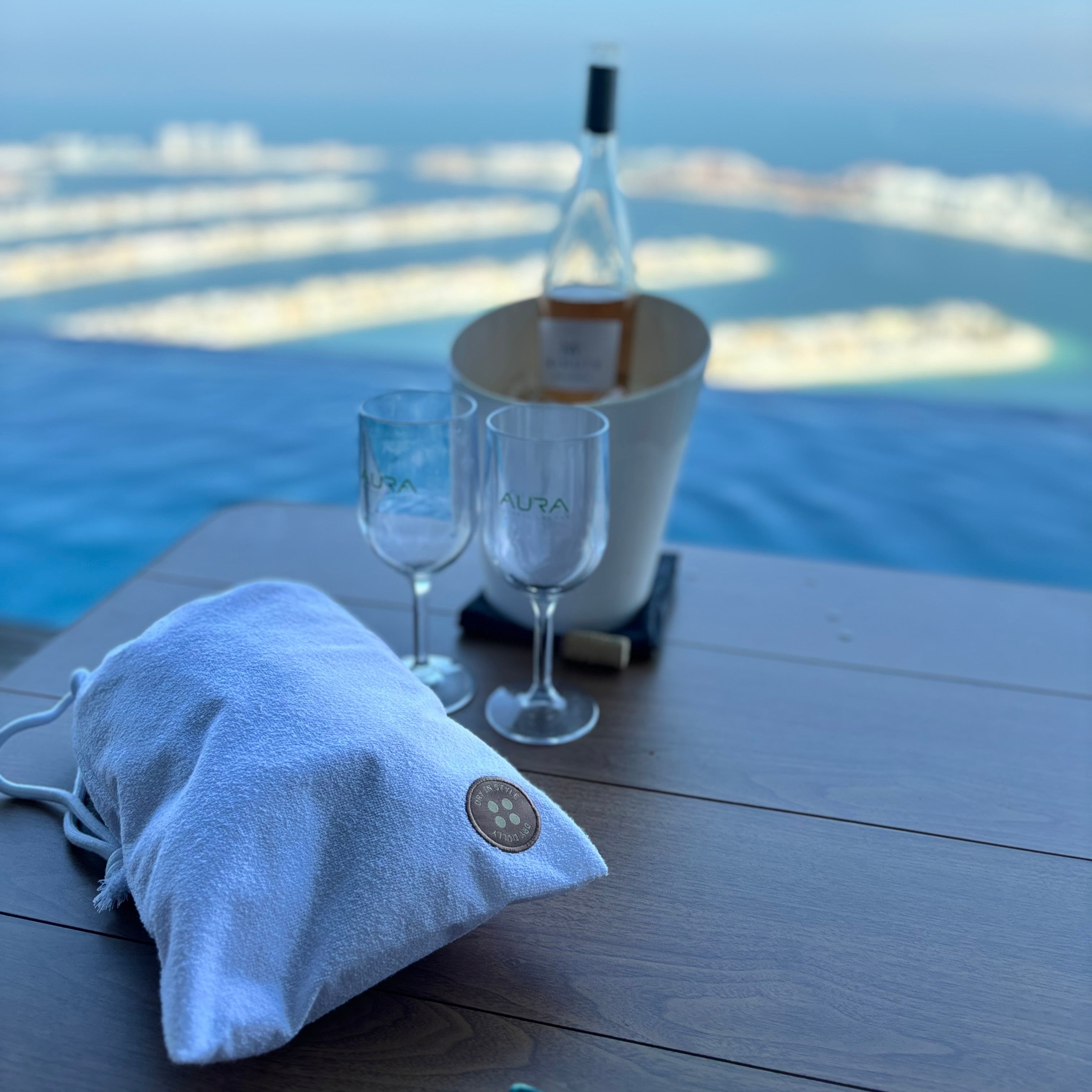 Waterproof drawstring carry bag – stylish, reusable & perfect for wet swimwear, gifting, travel, or beach essentials.